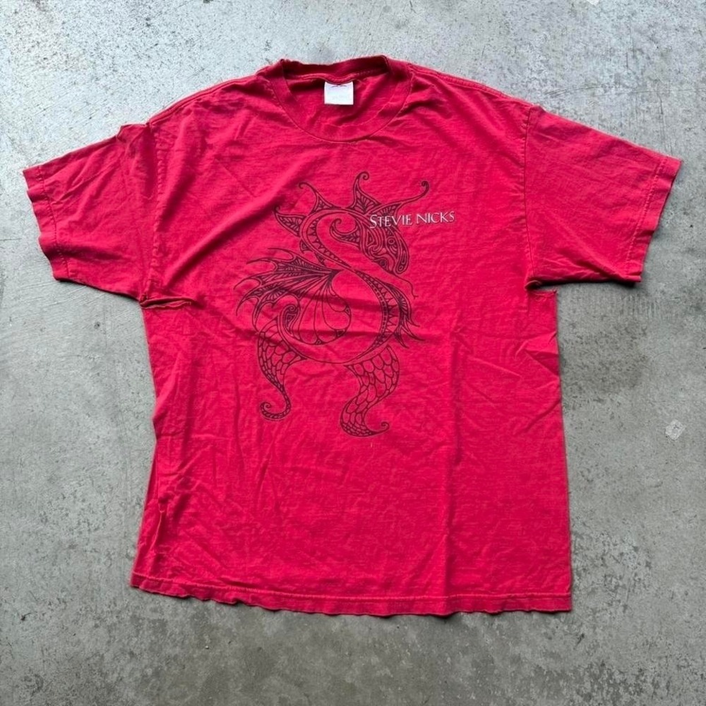 Vintage Stevie Nicks Shirt Mens Large L Trouble In Shangri-La 2001 Red Band Tee